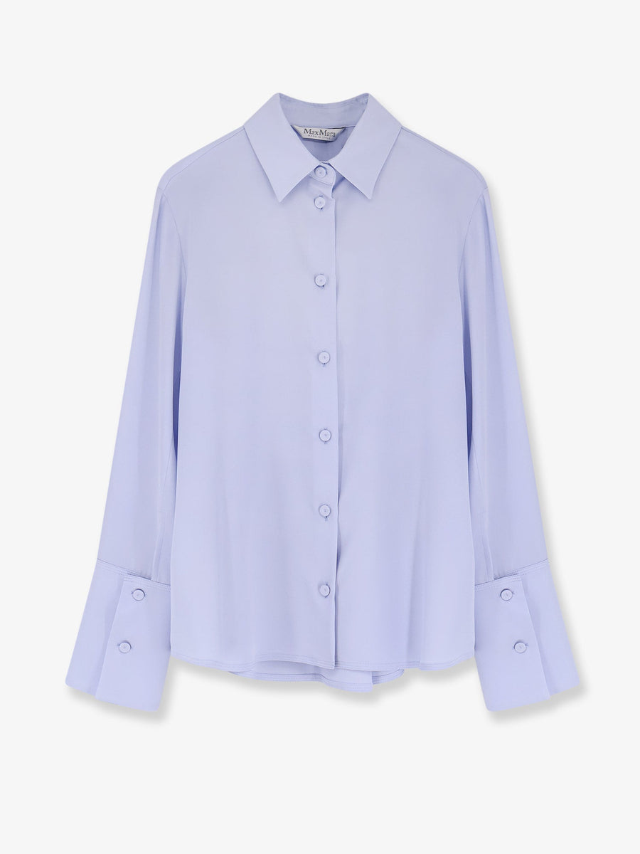 Shirt Mxpvoliera Stretch Silk Blue
