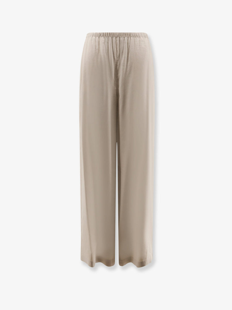 Trousers Mxpdestino Beige Linen-Viscose