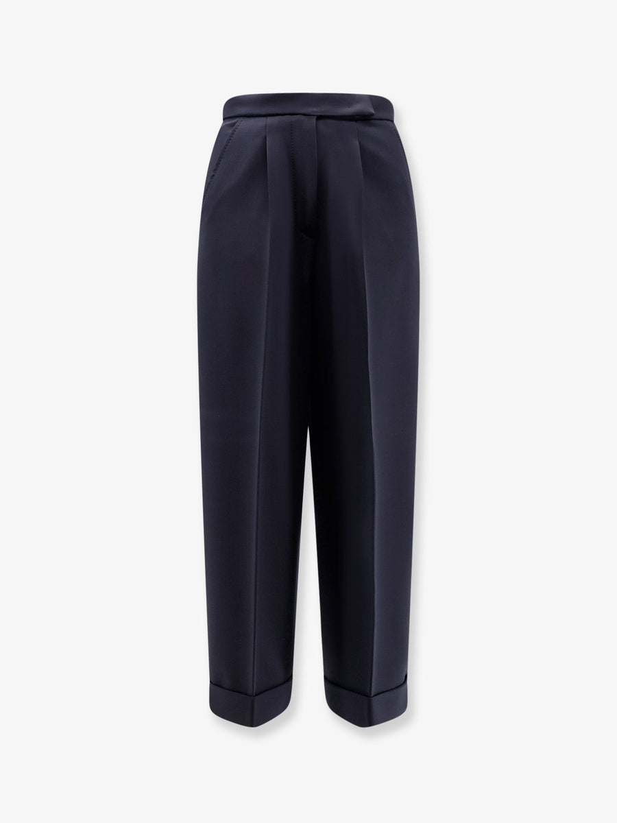 Virgin Wool Trousers Blue
