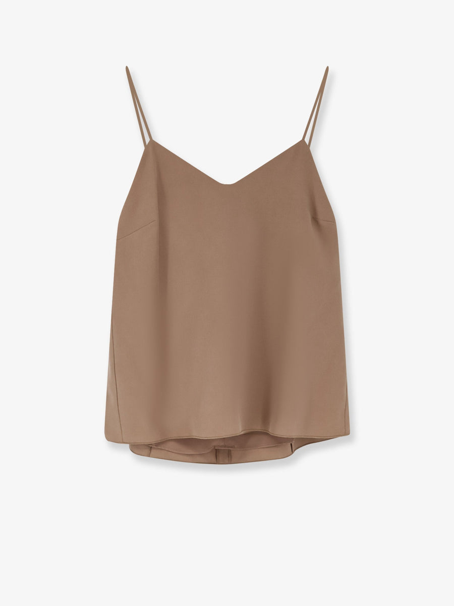 Silk Munghia Top Beige T-shirts & Jerseys