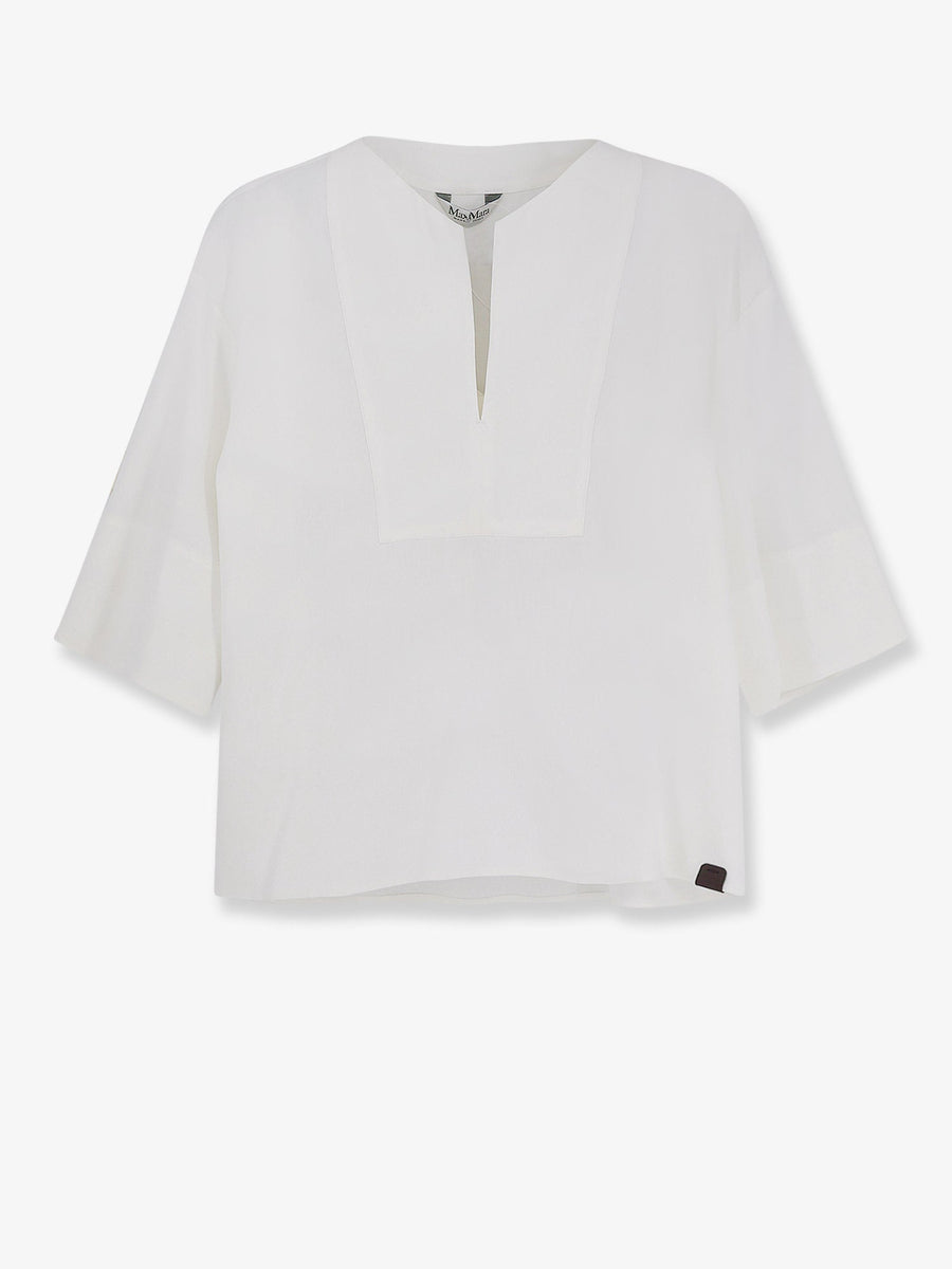 Shirt Linen-Blend White
