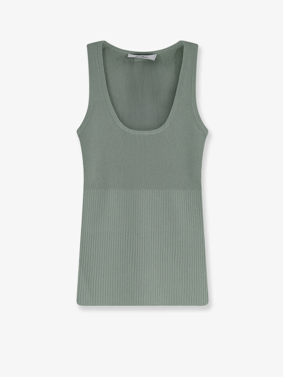 Tank Top Green Viscose T-shirts & Jerseys