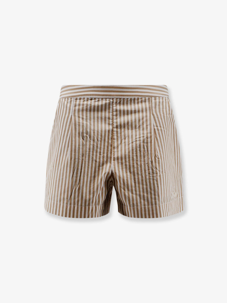 Bermuda Shorts Beige Cotton
