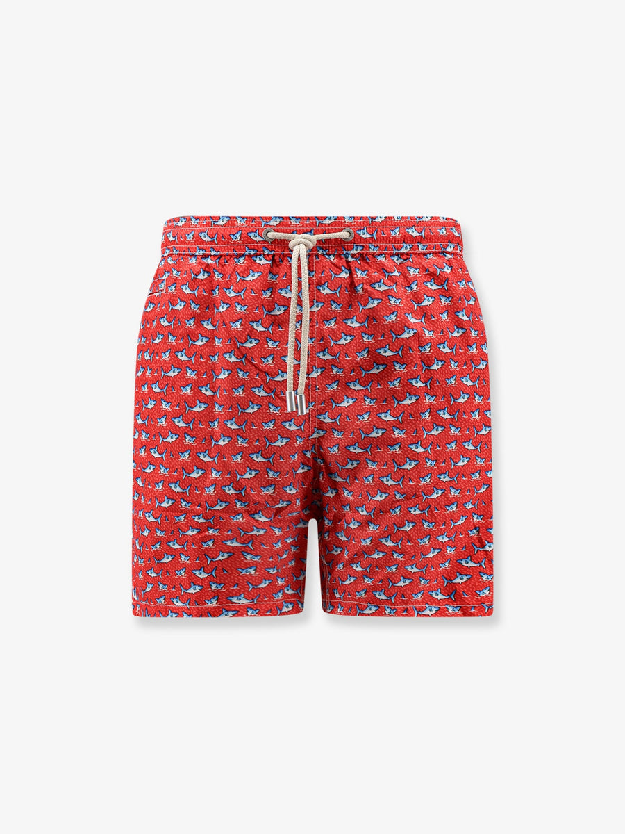Swim Trunks Recycled Polyester Red Shorts