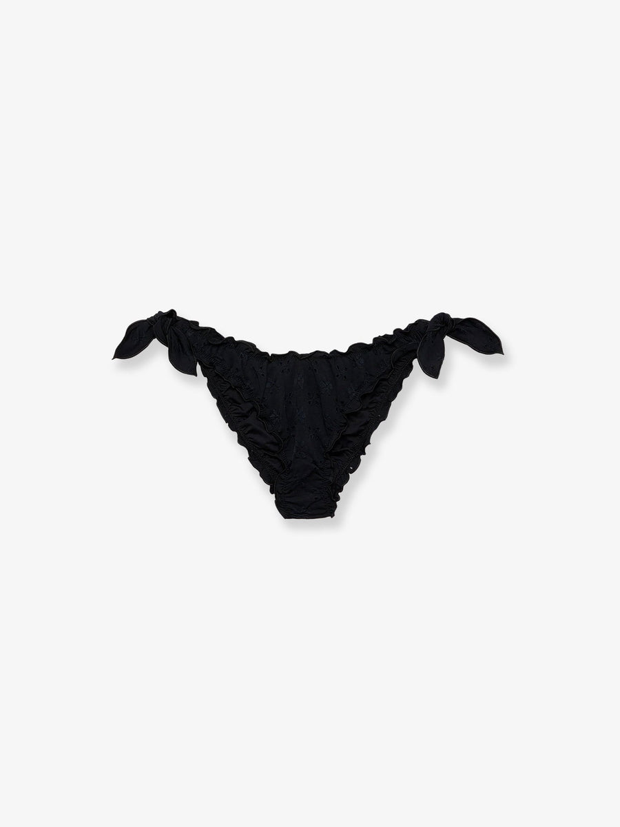 Bikini Bottoms Moon Lurex Black Viscose Swimwear