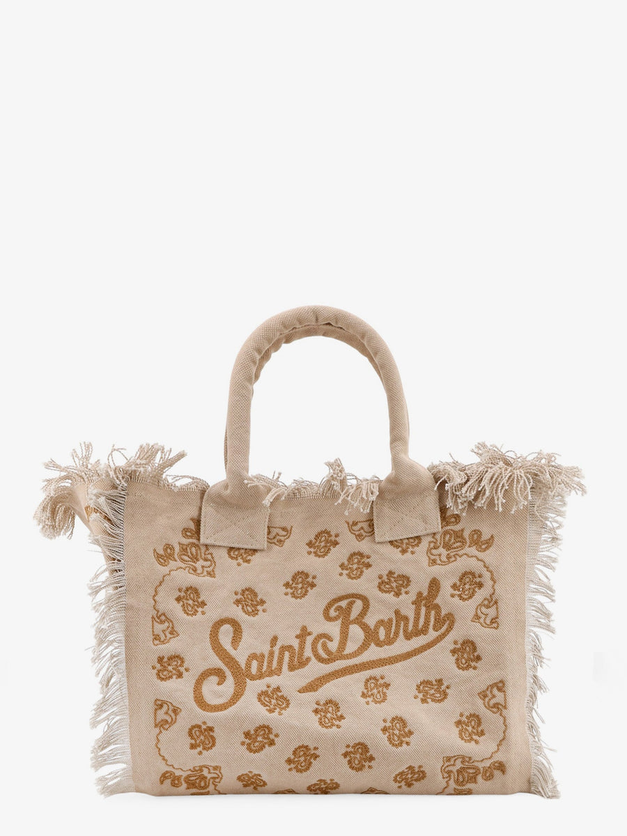 Vanity Handbag Cotton Beige Handbags
