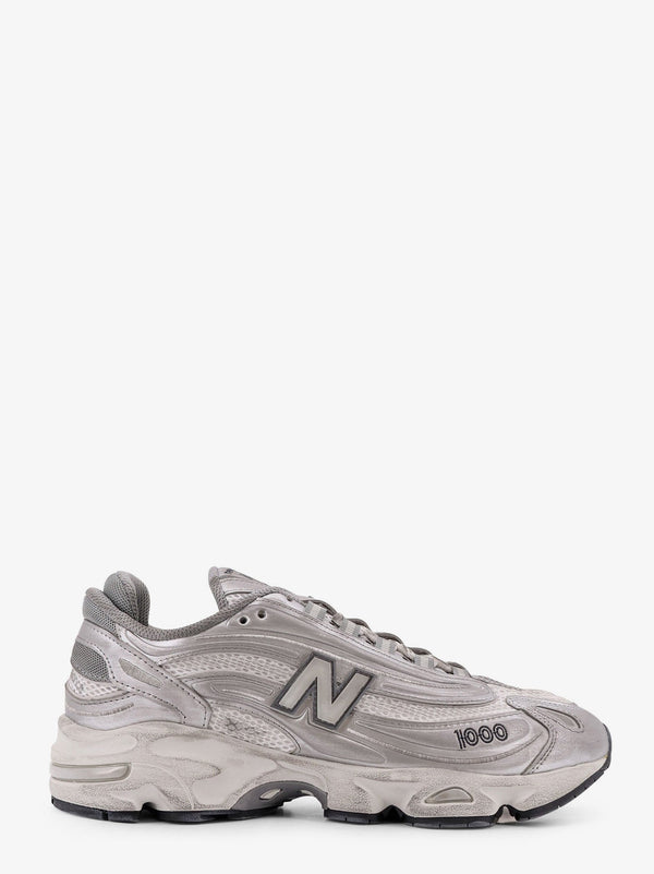 1000 Low-Top Mesh Sneakers Grey Polyester Trainers