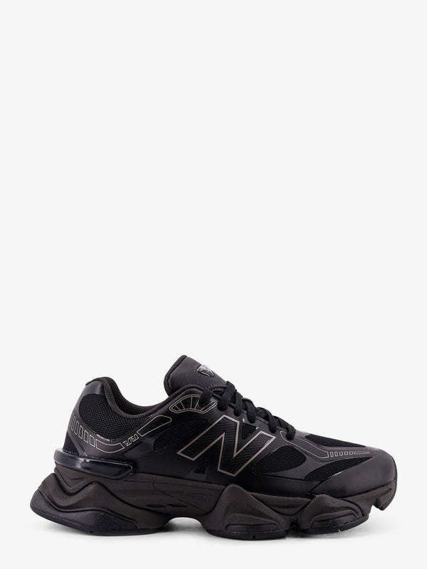 Mesh Sneakers With Side Logo Black Nylon/gomma Trainers