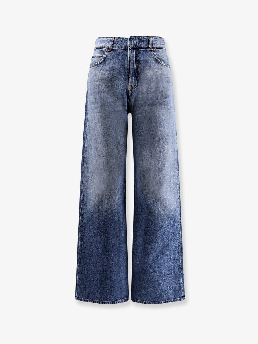 Wide-Leg Jeans Wanda Blue Cotton