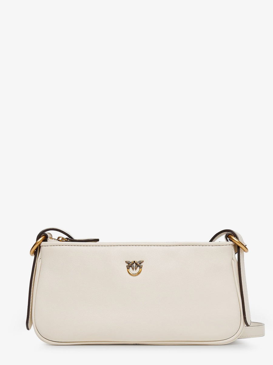 Mini Half Moon Leather Crossbody Bag White Shoulder