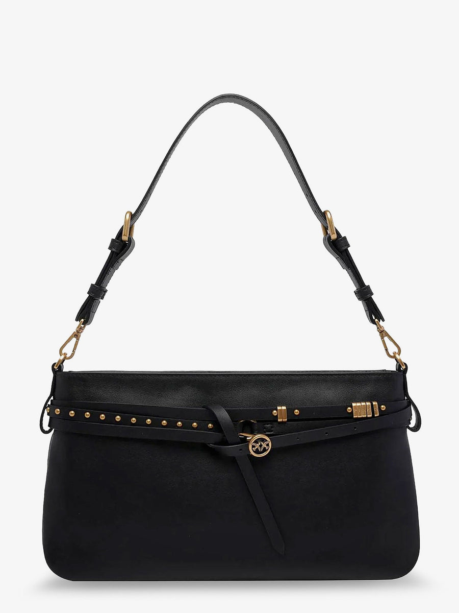 Leather Belt Bag Crossbody Black Shoulder