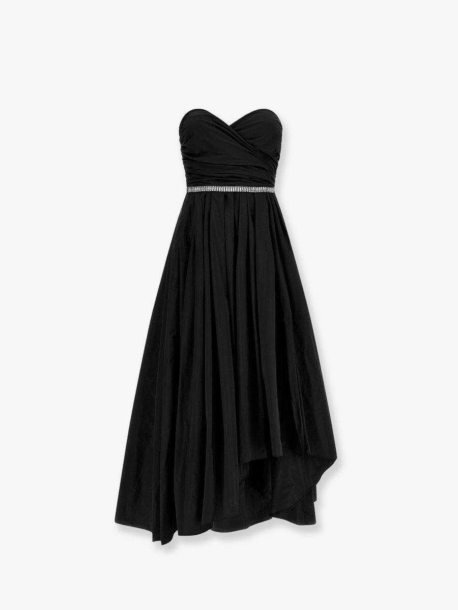 Dress Dattero Taffeta Black Polyester