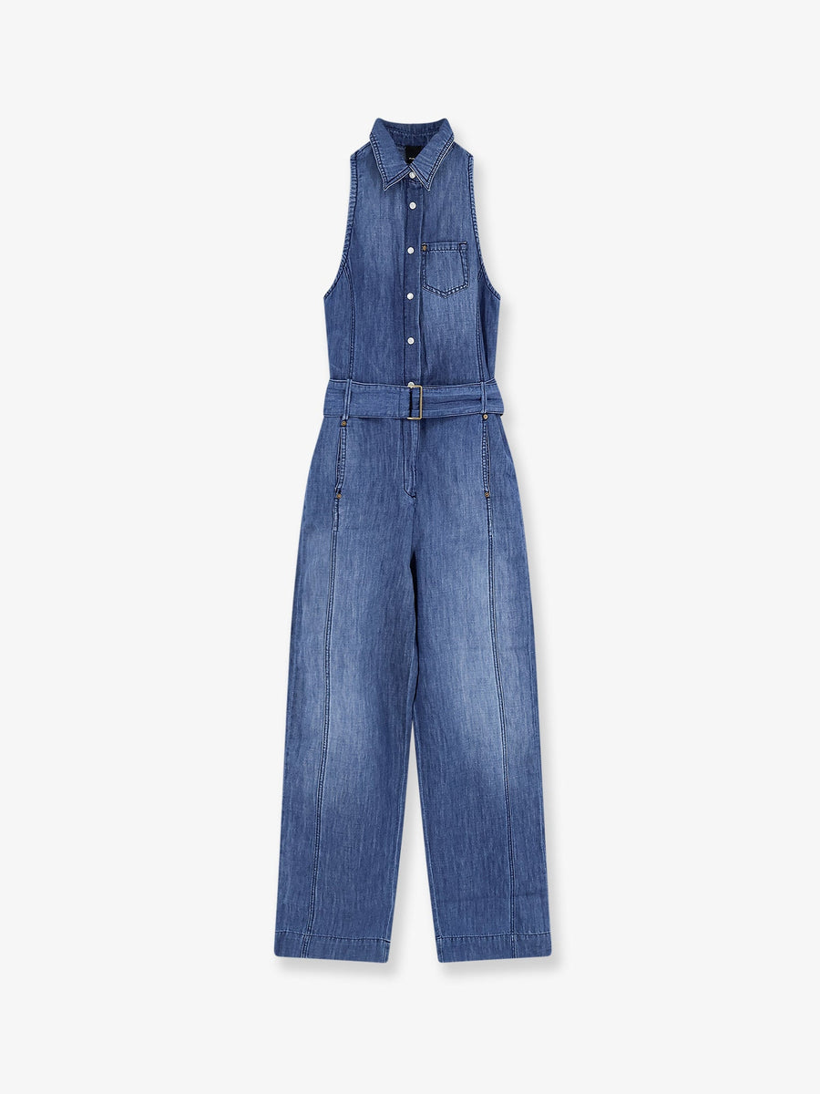 Jumpsuit Visione Light Denim Blue Cotton Dress