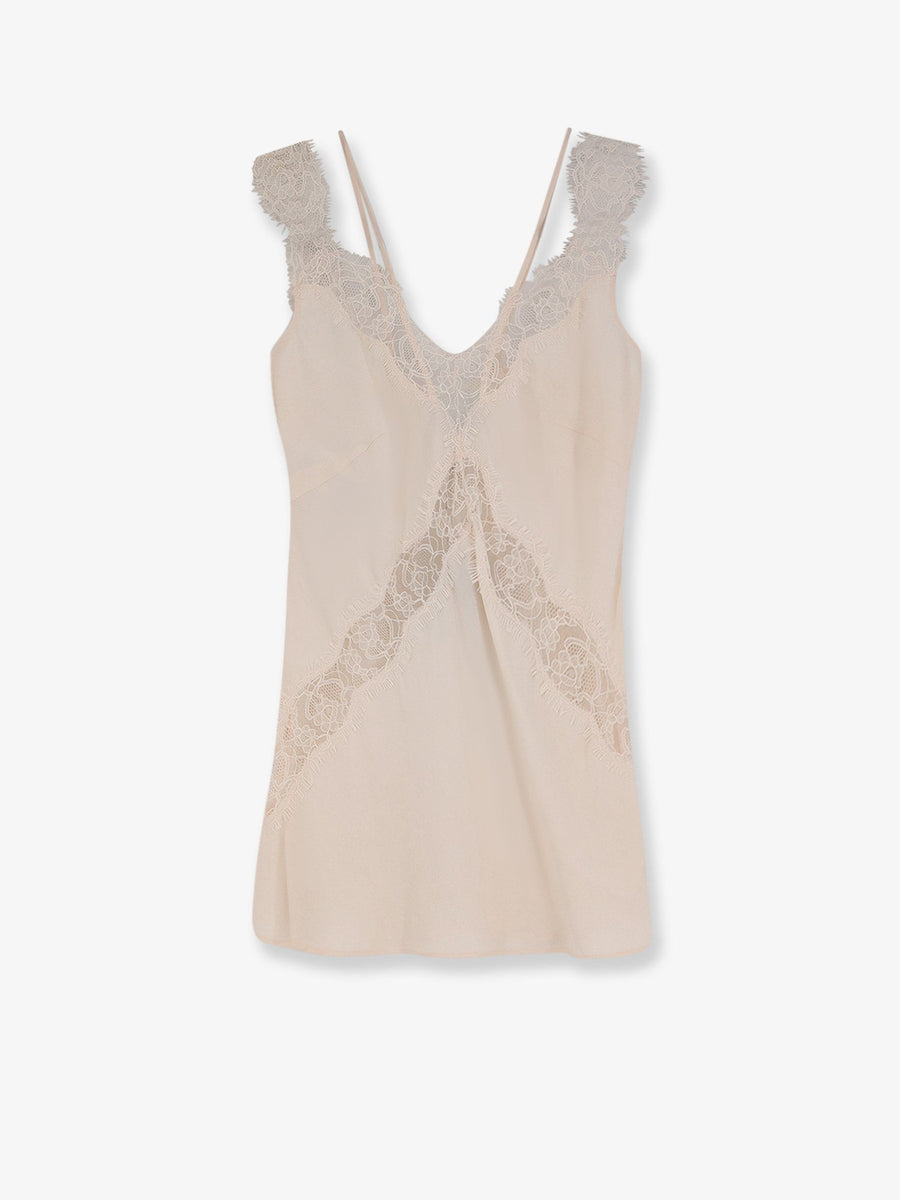 Lydia Satin Top Pink Viscose T-shirts & Jerseys