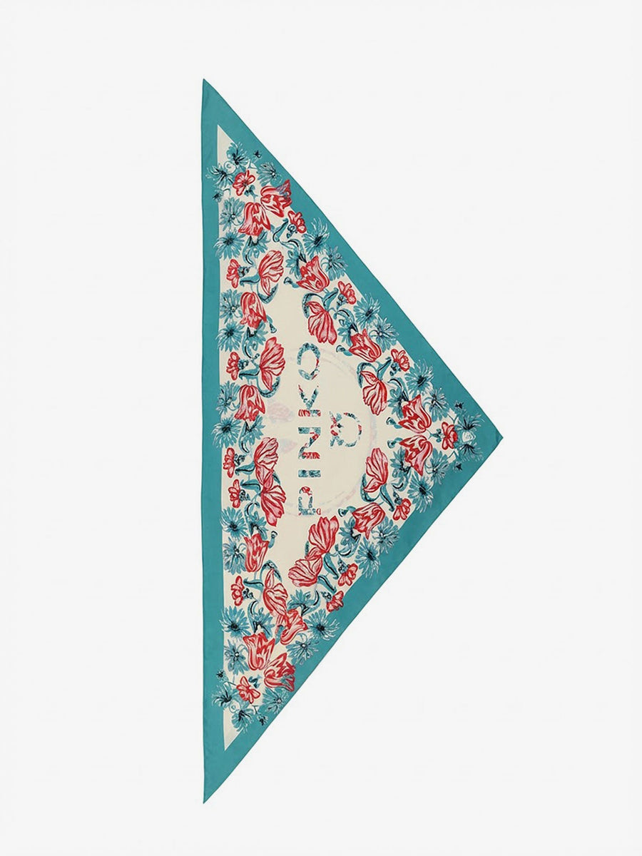 Triangle Foulard Swing Multicolour Viscose-Silk Scarf