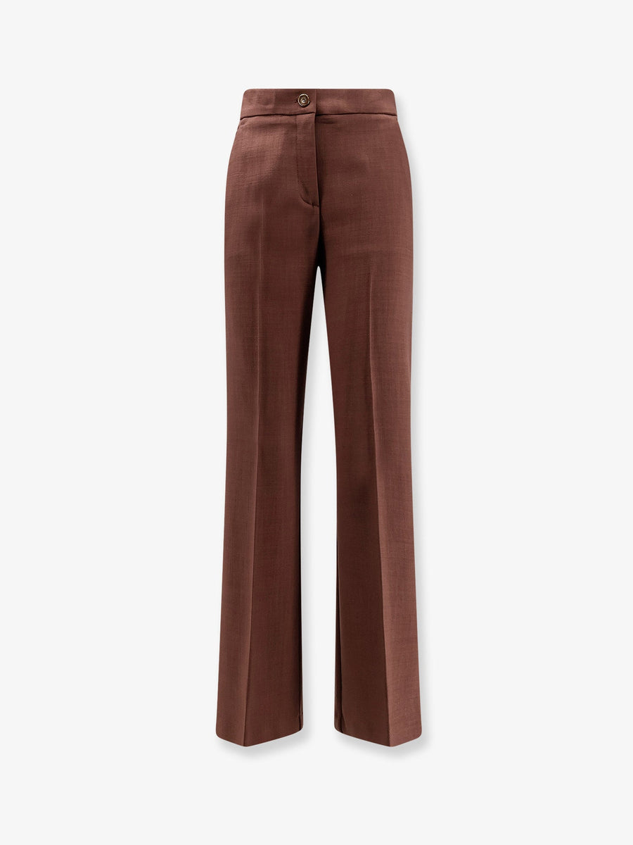 Viscose Trousers Brown