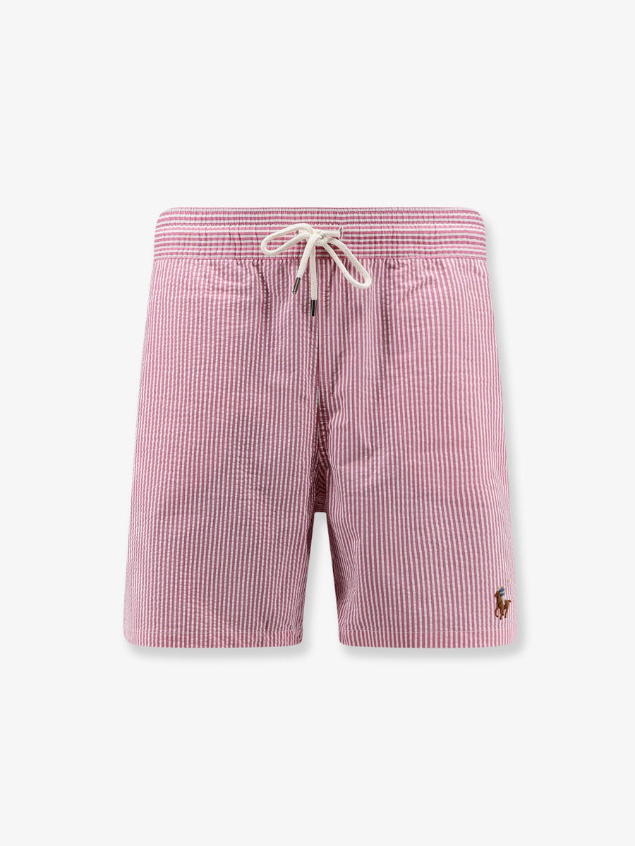 Swim Trunks Cotton-Blend Pink Shorts