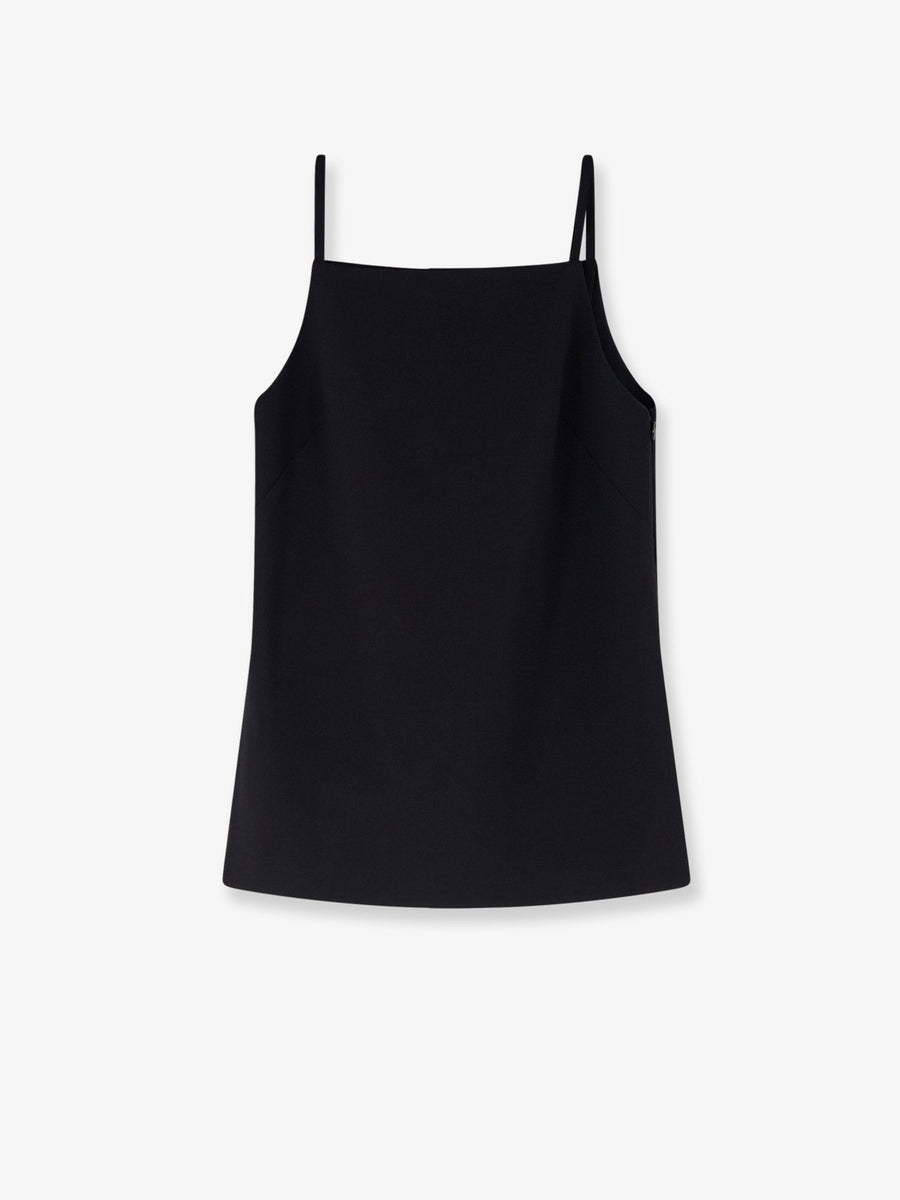 Tinta Square Neck Top Black Polyester T-shirts & Jerseys