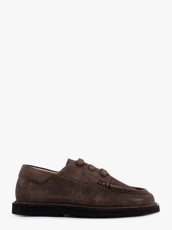 Suede Lace-Up Shoes Brown