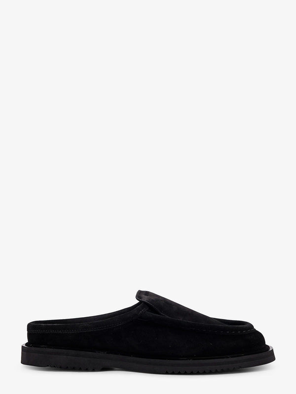 Canoa Resort Suede Sabot Black Sandal