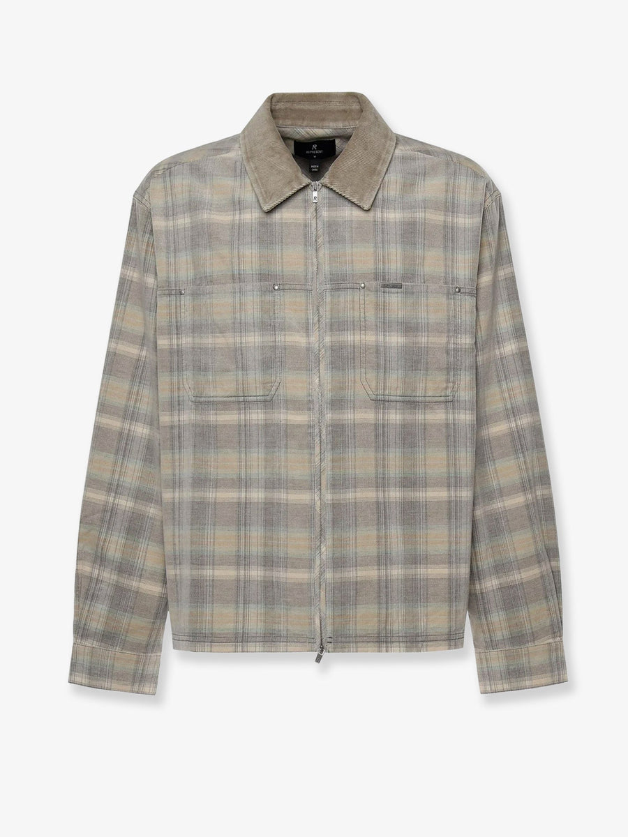 Shirt Corduroy Grey Cotton