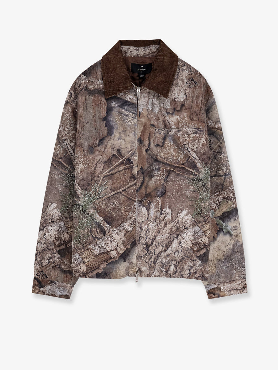 Cotton Jacket Real Tree Print Brown