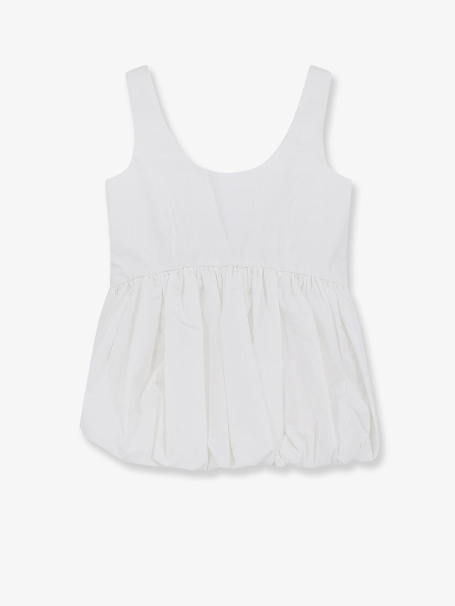 Tank Top Peplum Cotton White T-shirts & Jerseys