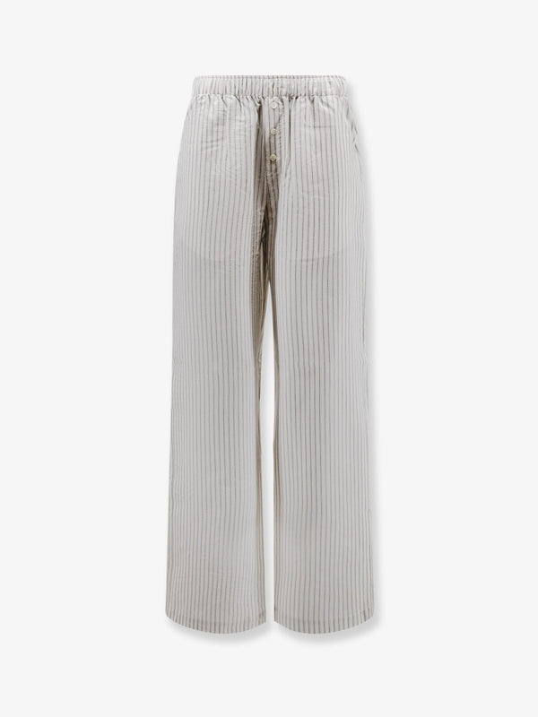 Trousers Silk White