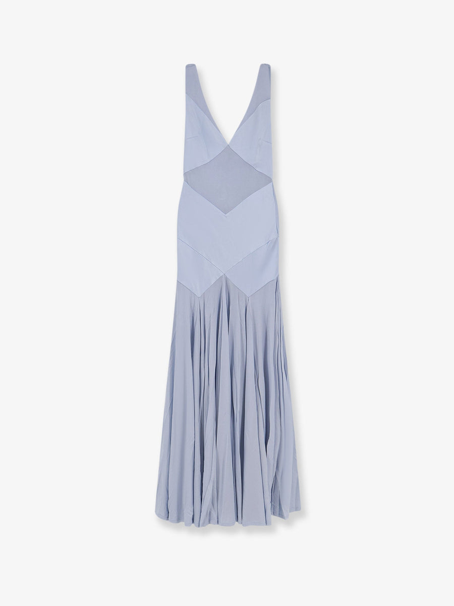 Jersey Maxi Dress Blue Viscose