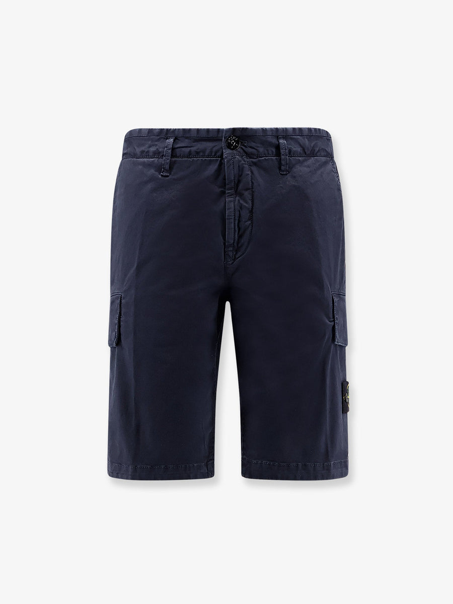 Organic Cotton Stretch Shorts Blue