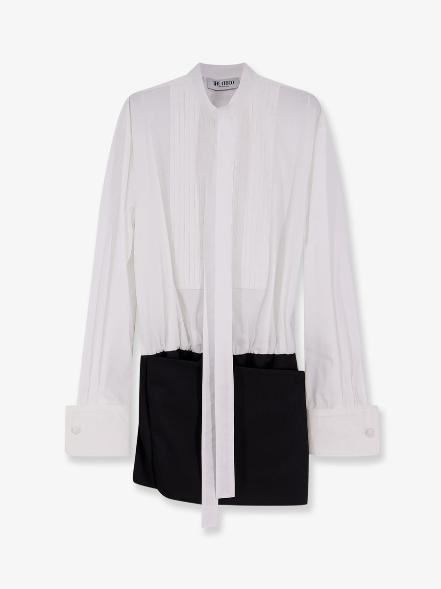 Mini Dress White Cotton/polyester