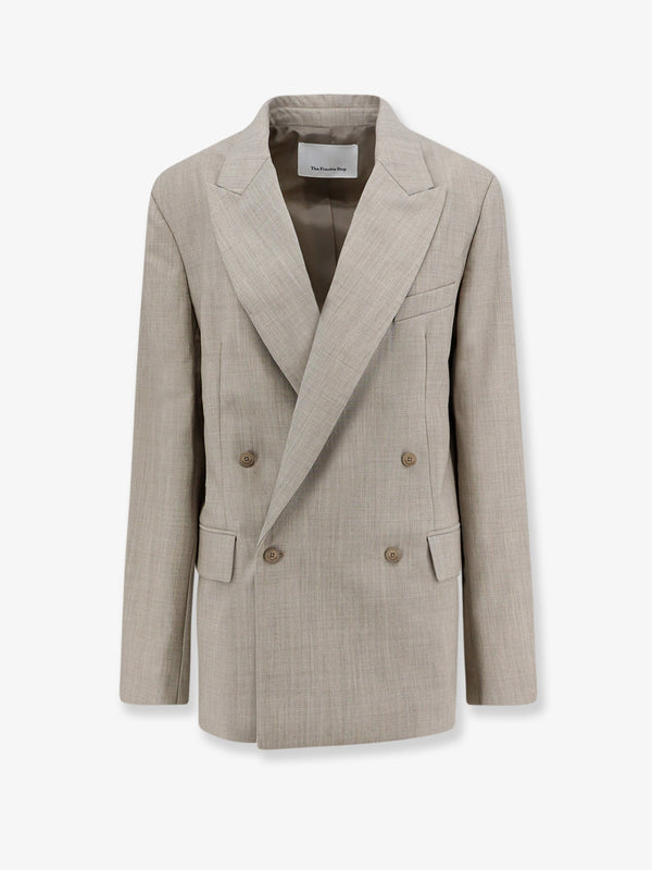 Blazer Newark Beige Virgin Wool Blazers