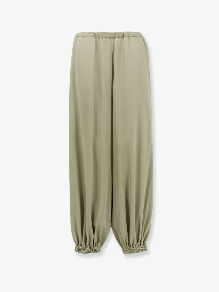 Trousers Isola Ballon Green Viscose
