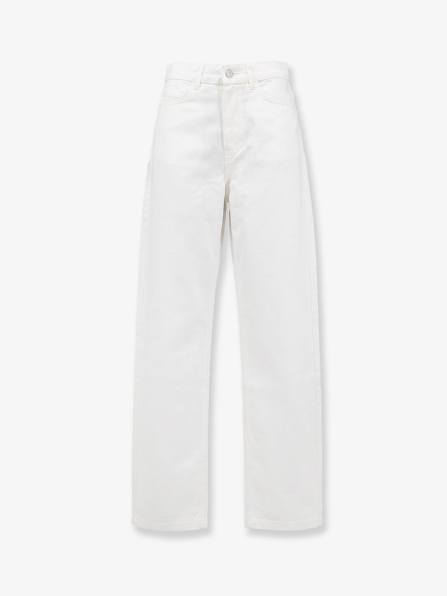 Denim Trousers Nelton White Cotton