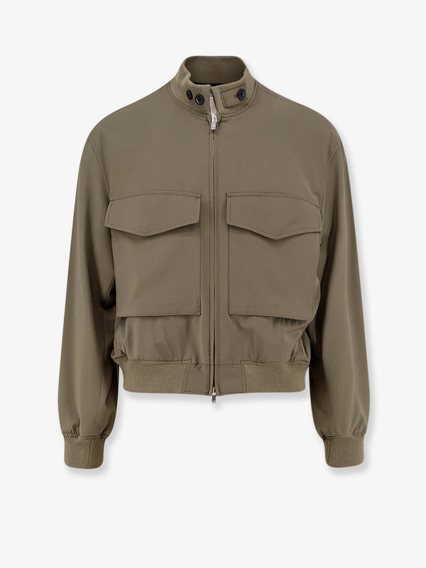 Wool Blend Jacket Green Shell