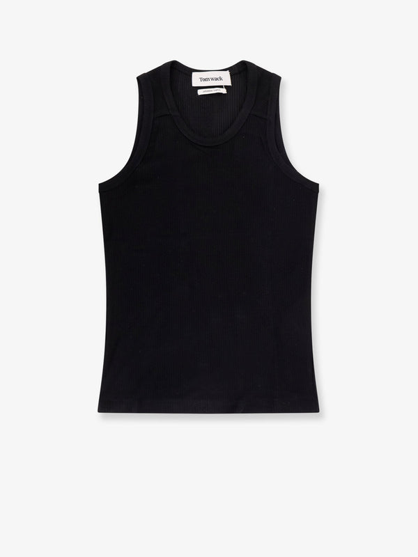 Tank Top Black Lyocell T-shirts