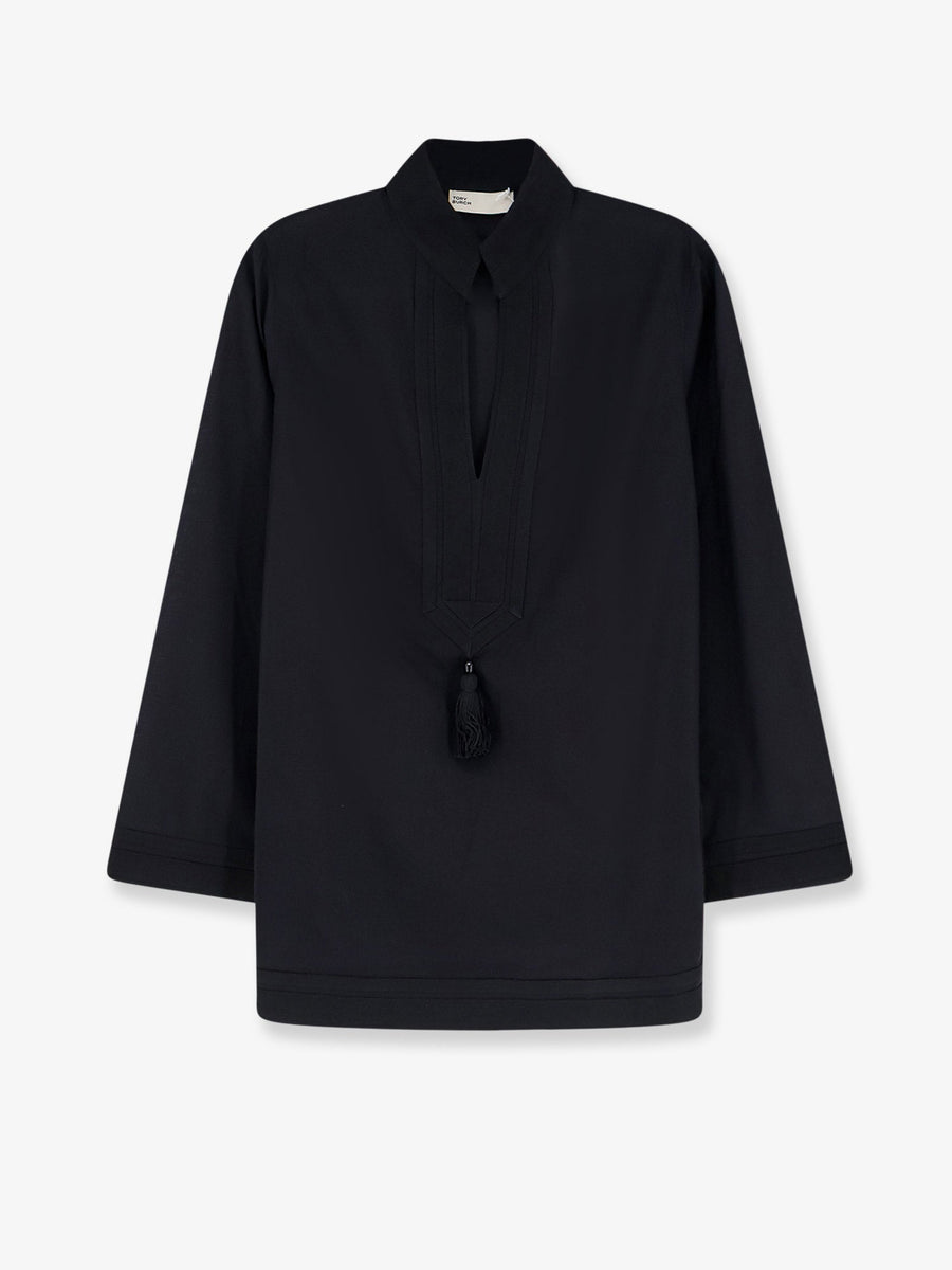 Tunic Shirt Cotton Black