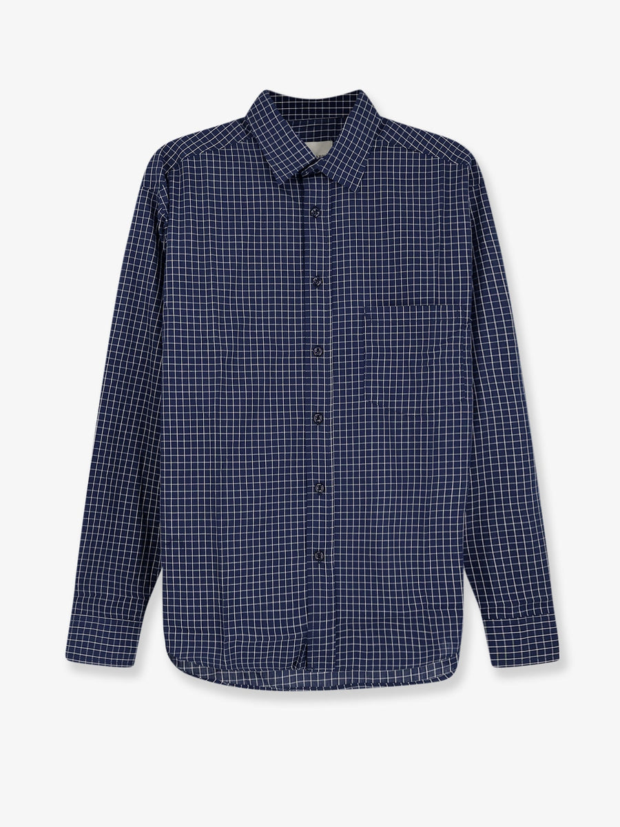Cotton Shirt Blue Plaid