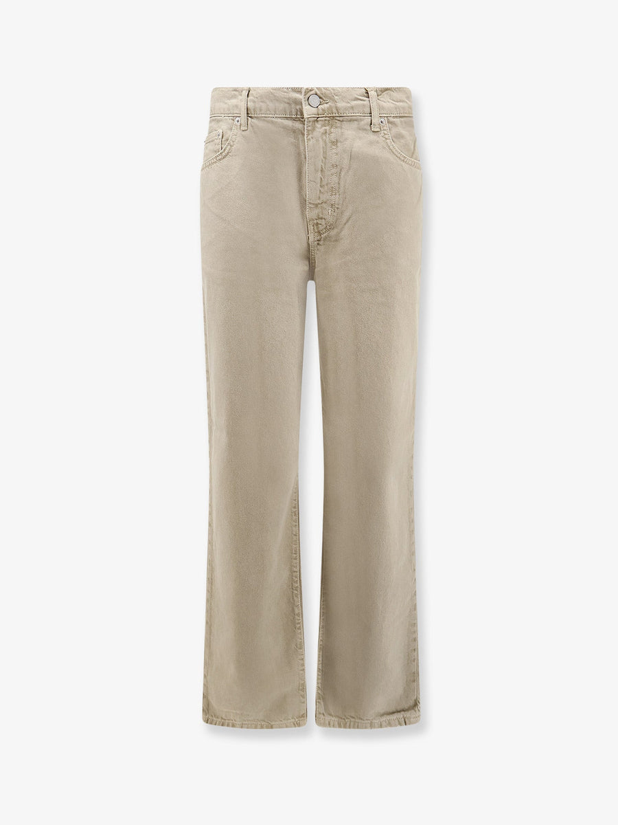 Trousers Wbleroy Base Beige Denim Cotton