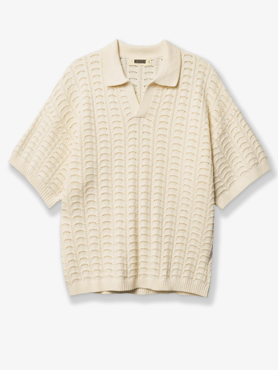 Sweater V-Neck Cotton Beige
