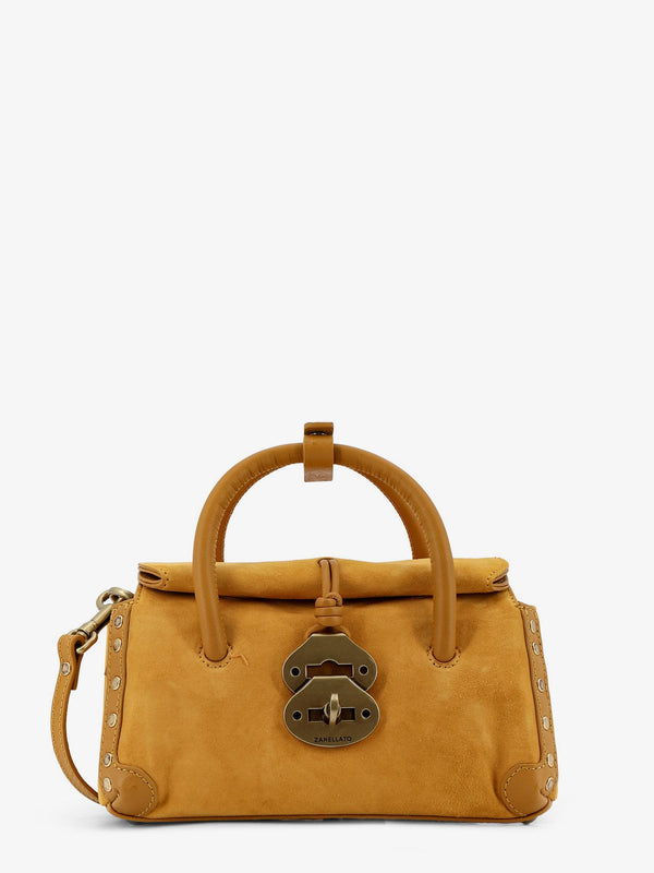 Crossbody Bag Yellow Suede Shoulder