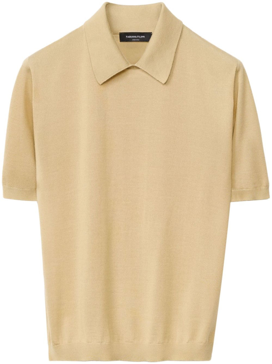 Fabiana Filippi Cashmere 70% polo in beige