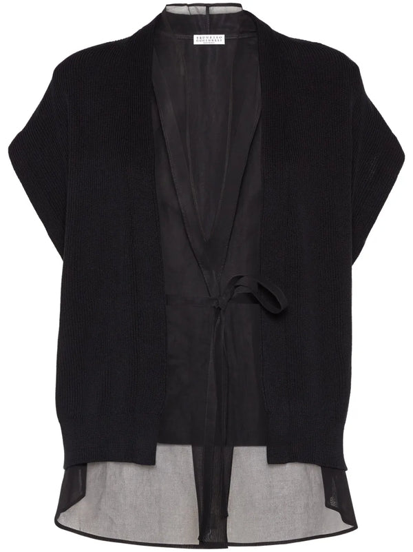 Brunello Cucinelli Cotton 100% cardigan in black