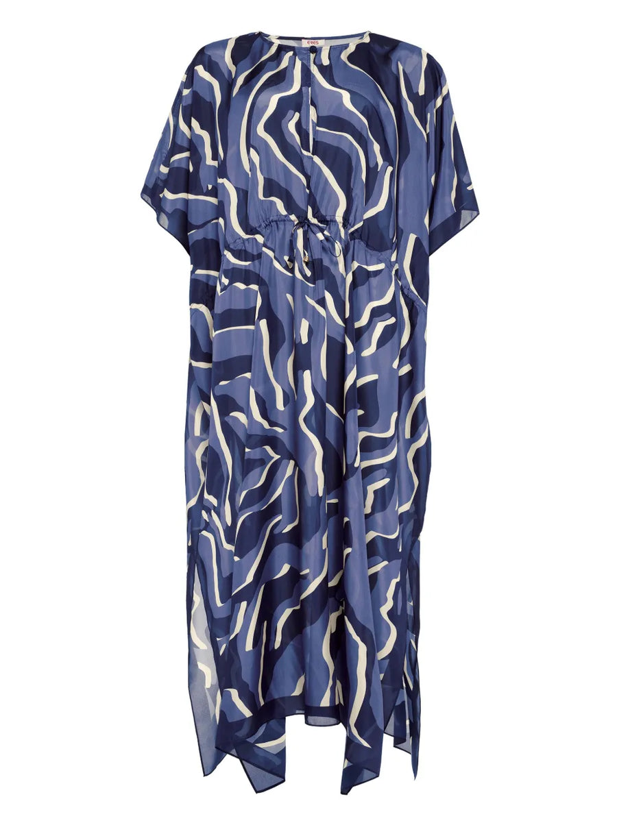 Eres Silk 100% maxi dress in blue