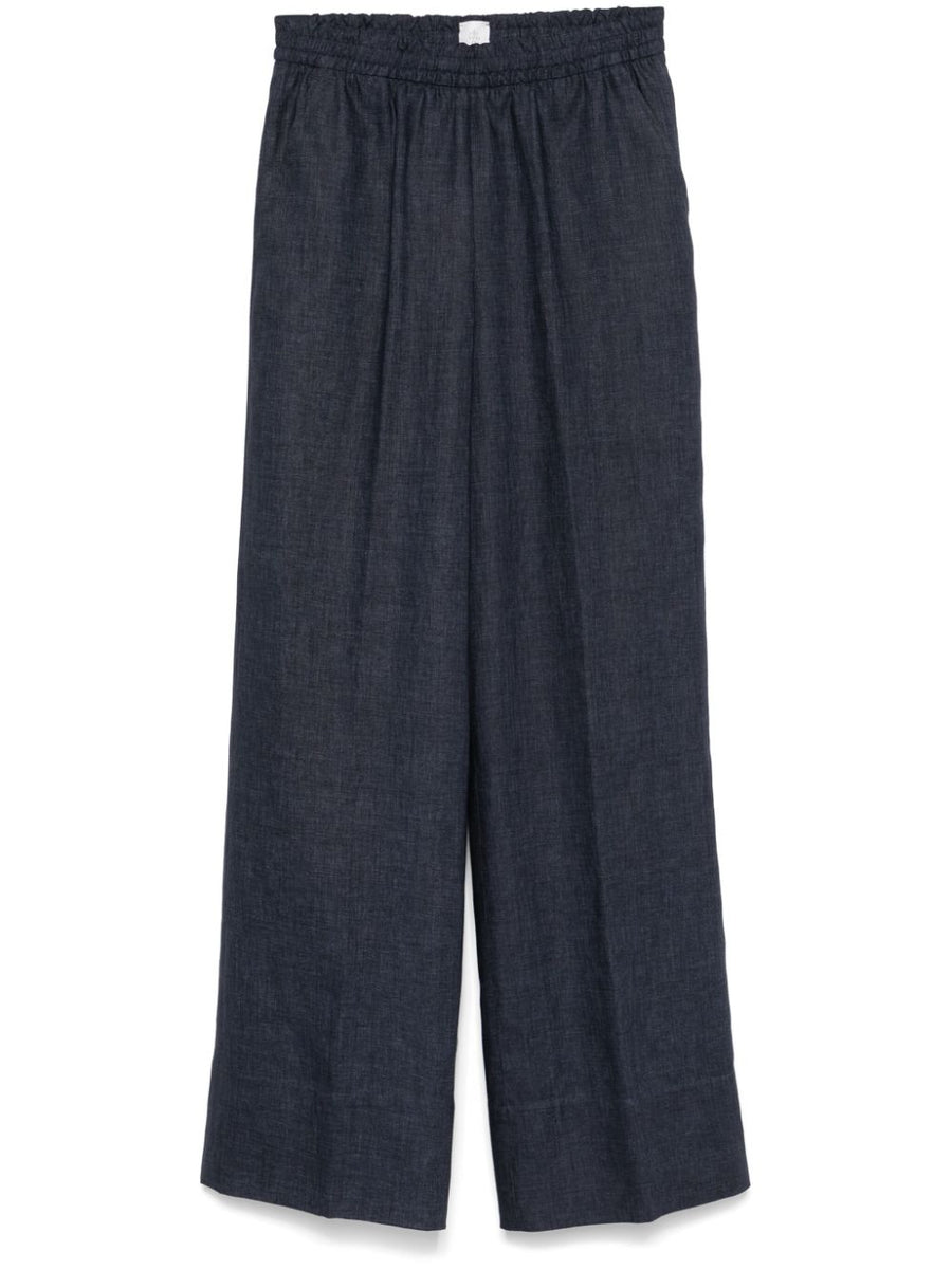Eleventy Linen/Flax 100% trousers in blue