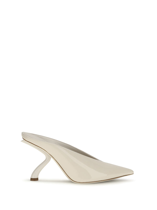 Ferragamo 100% Calf Leather Bos Taurus mule in beige