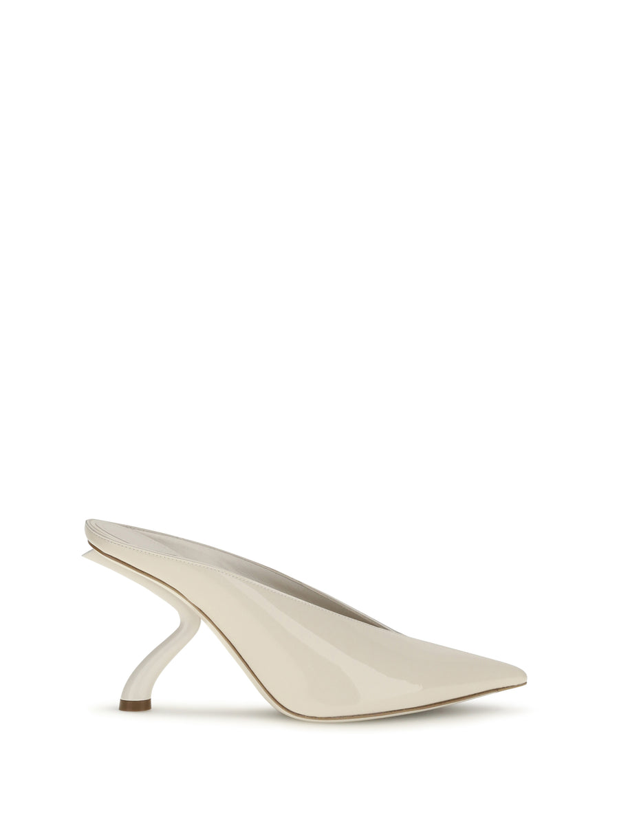 Ferragamo 100% Calf Leather Bos Taurus mule in beige