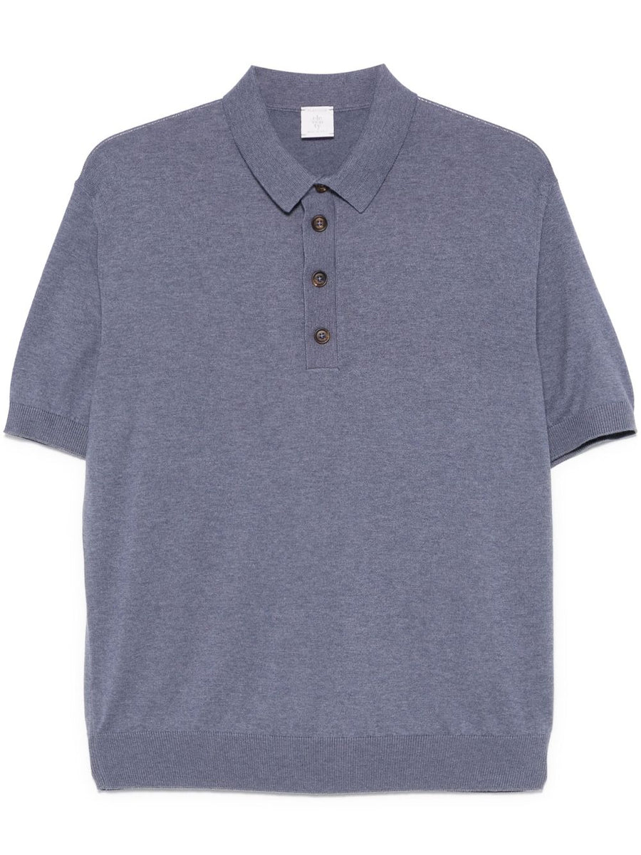 Eleventy Cotton 85% polo shirt in blue