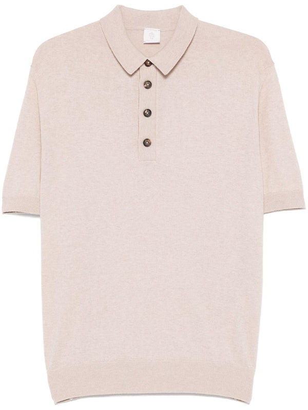 Eleventy Cotton 85% polo shirt in beige