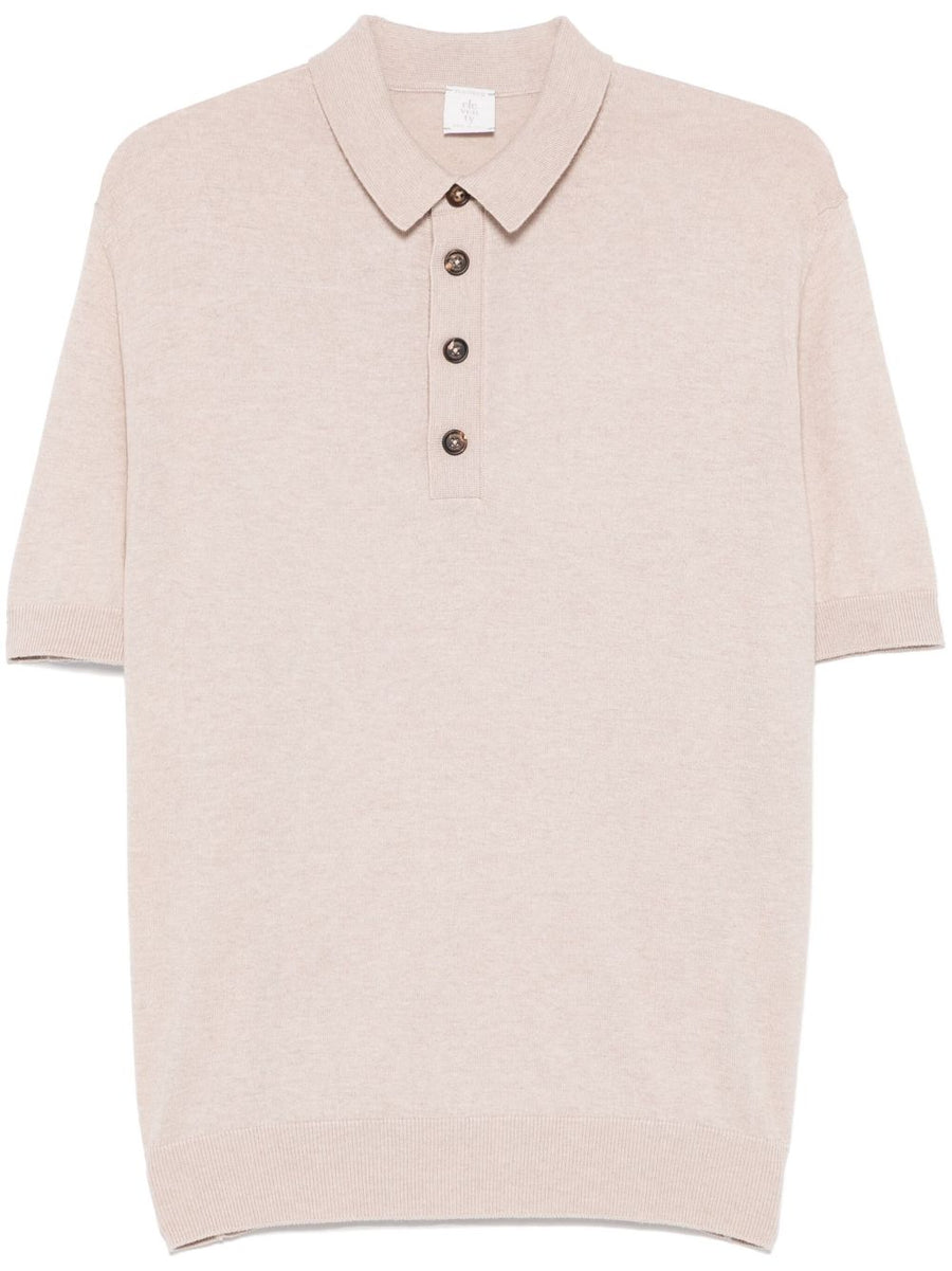 Eleventy Cotton 85% polo shirt in beige